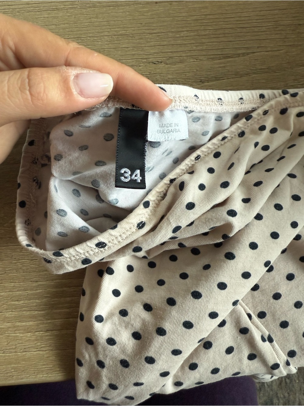 H&M Cream Strapless Polka Dot Tube Top - Picture 6 of 6